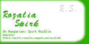 rozalia spirk business card