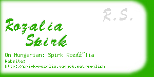 rozalia spirk business card